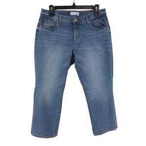 LOFT Curvy Kick Crop Jeans Womens Size 28/6P